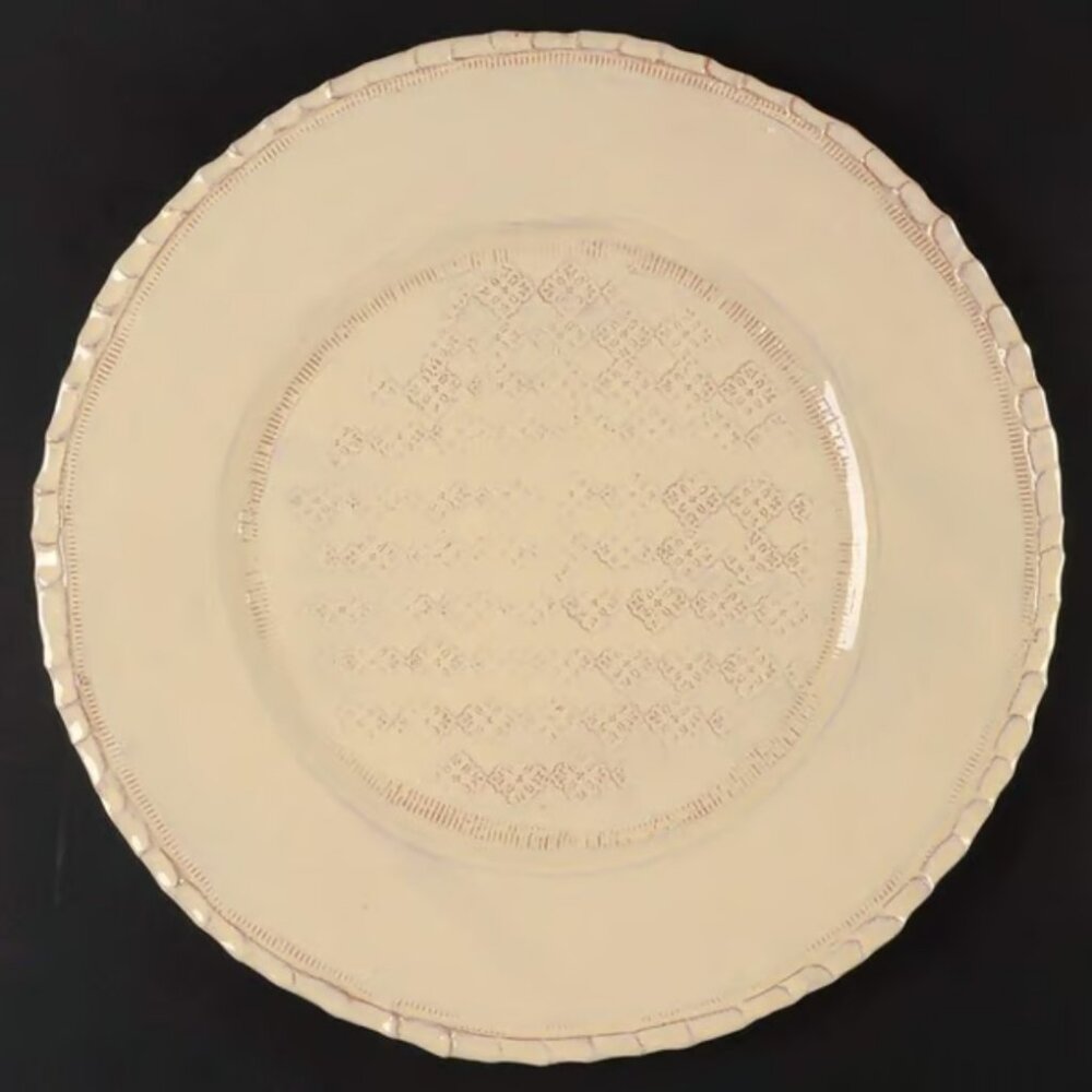 Vietri Bellezza Buttercream Service Plate Charger